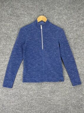 Tommy Bahama Reversible Sweater Women’s XXS Blue Ribbed Comfort Stretch 1/2 Zip